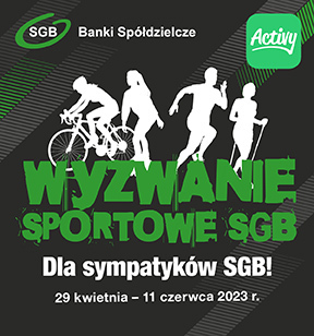 WYZWANIE SPORTOWE DLA SYMPATYKÓW SGB 2023